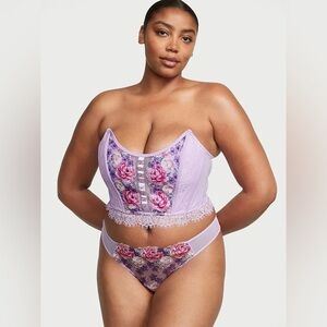 NWT Victoria’s Secret Strapless Floral Lace Corset